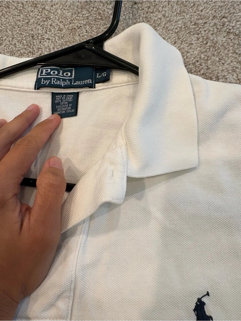 (2) Polo Ralph Lauren men polo shirts size L